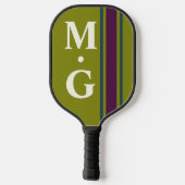Monogram stijlvolle preppy pickleballer bat pickleball paddle (Achterkant)