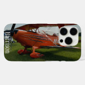 Monogram stijlvolle rode vliegtuig foto, Luchtvaar Case-Mate iPhone Case (Achterkant (horizontaal))