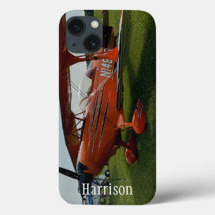 Monogram stijlvolle rode vliegtuig foto, Luchtvaar Case-Mate iPhone Case
