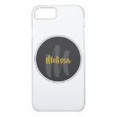 monogram stijlvolle sjabloon Case-Mate iPhone case (Achterkant)
