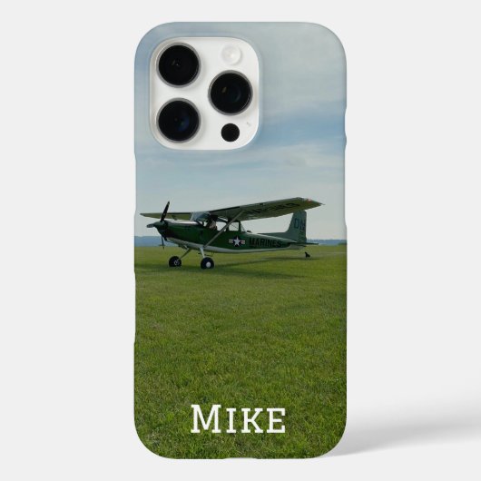 Monogram stijlvolle vliegtuigfoto, luchtvaart Case-Mate iPhone case (Achterkant)