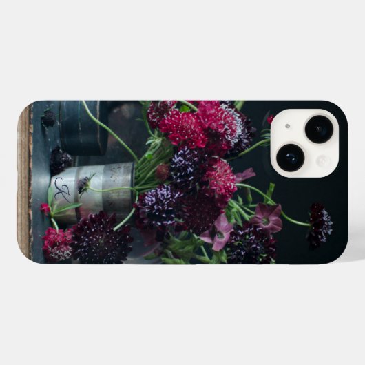 Monogram stille levenskloer met boek Case-Mate iPhone case (Achterkant (horizontaal))