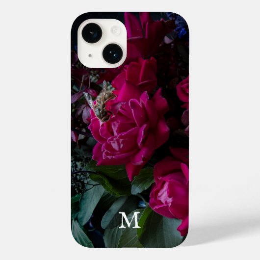 Monogram Stilleven Bloem Foto Case-Mate iPhone Case (Achterkant)