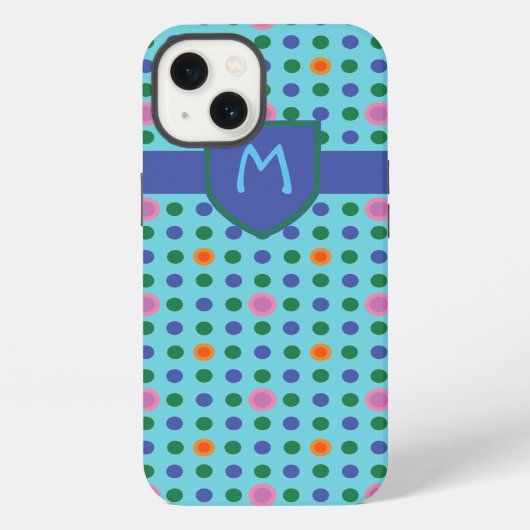 Monogram Stippen Aangepaste iPad Mini Hoes iPhone Hoesje (Achterkant)