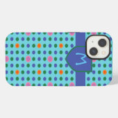 Monogram Stippen Aangepaste iPhone 6 Xtreme Hoes Hoesje (Achterkant horizontaal)