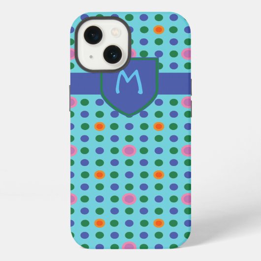 Monogram Stippen Aangepaste iPhone 6 Xtreme Hoes Hoesje (Achterkant)