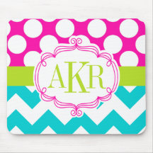 Monogram Stippen en Chevron gepersonaliseerd