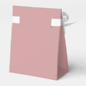 Monogram Stof Roze Elegante Trouw Bedankdoosjes (Achterkant)