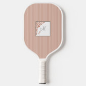 Monogram stofpervlape Stripe Terracotta Butterfly Pickleball Paddle (Achterkant)