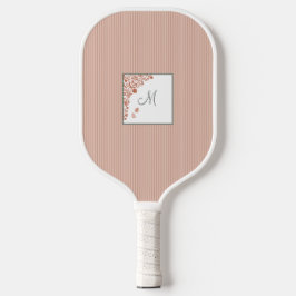 Monogram stofpervlape Stripe Terracotta Butterfly Pickleball Paddle