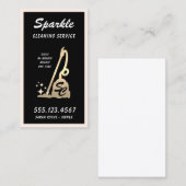 Monogram Stofzuiger, Schoonmaakservice Maid CA Contactkaartje (Voorkant / Achterkant)