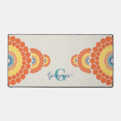 Monogram Stralende Egeïsche Zomer Siermandala Bureaumat (Voorkant)