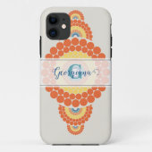 Monogram Stralende Egeïsche Zomer Siermandala Case-Mate iPhone Case (Achterkant)