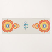 Monogram Stralende Egeïsche Zomer Siermandala Yogamat (Voorkant (horizontaal))