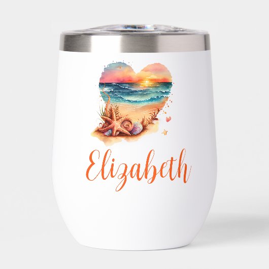 Monogram Strand Scène Bruidsmeisje Gift Bacheloret (Voorkant)