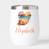 Monogram Strand Scène Bruidsmeisje Gift Bacheloret (Achterkant)