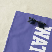 Monogram strand Water Polo Swim Team Paars Strandlaken (In situ)