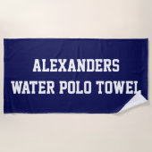 Monogram strand Water Polo Swim Team Towel Strandlaken (Voorkant)