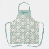 Monogram Strand Zand Dollar Patroon Bakken Schort (Voorkant)