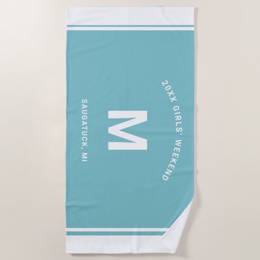 Monogram Strandlaken (Voorkant)