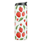 Monogram Strawberry Leaf Thermal Tumbler Thermosbeker (Gedraaid links)