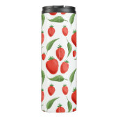 Monogram Strawberry Leaf Thermal Tumbler Thermosbeker (Achterkant)