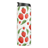Monogram Strawberry Leaf Thermal Tumbler Thermosbeker (Geroteerd rechts)