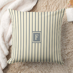 Monogram streep kussen