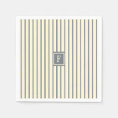 Monogram streep servet (Voorkant)