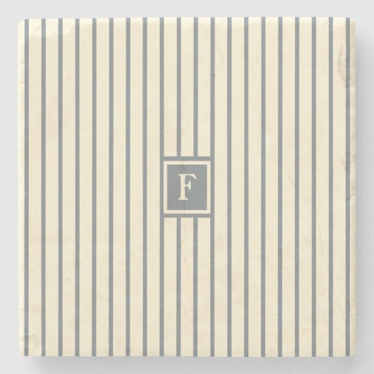 Monogram streep stenen onderzetter (Voorkant)