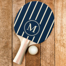 Monogram Strepen Deep Sea Blue Kleur