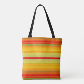 Monogram Striped Pattern Canvas tas (Achterkant)