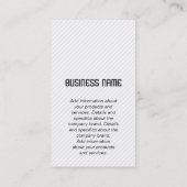 Monogram | Stripes | blauwe golf Visitekaartje (Achterkant)