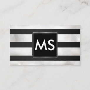 Monogram   Stripes   Bokeh Visitekaartje
