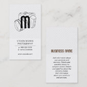 Monogram | Stripes | Fotograaf | Camera Visitekaartje (Voorkant / Achterkant)