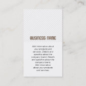 Monogram | Stripes | Fotograaf | Camera Visitekaartje (Achterkant)