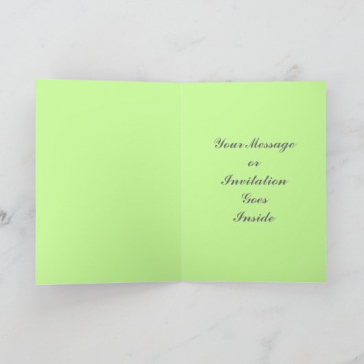 Monogram Stripes Fotokaart Notitiekaartje (Binnen)