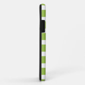 Monogram Stripes iPhone cases (groen/roze) (Achterkant/rechts)