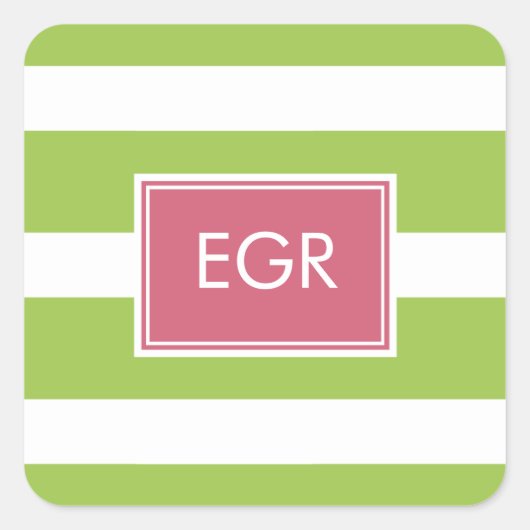 Monogram stripes Labels / sticker (Voorkant)