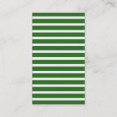 Monogram Stripes Visitekaartje - Groen - (Achterkant)