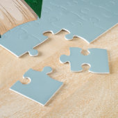Monogram stripfiguur van dinosauriërs in de jungle legpuzzel (Zijkant)
