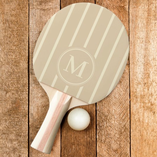 Monogram Striping Zand Dune Kleur Tafeltennisbatje