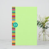 Monogram  strips briefpapier (Staand voorkant)