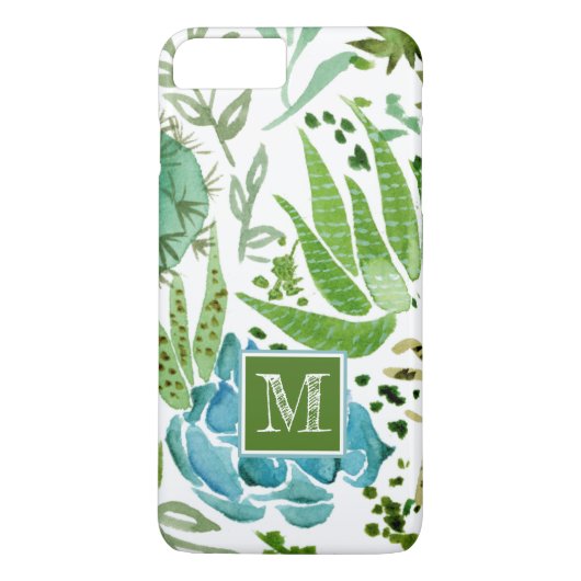 Monogram | Succulent veld I Case-Mate iPhone Case (Achterkant)