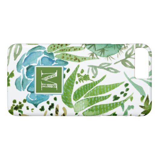 Monogram | Succulent veld I Case-Mate iPhone Case (Achterkant (Horizontaal))
