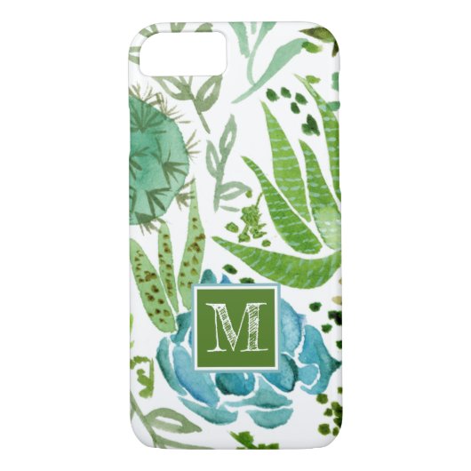 Monogram | Succulent veld I Case-Mate iPhone Case (Achterkant)