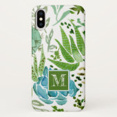 Monogram | Succulent veld I Case-Mate iPhone Case (Achterkant)
