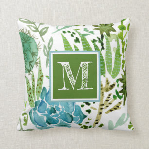 Monogram   Succulent veld I Kussen