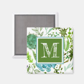 Monogram | Succulent veld I Magneet (Voorkant / Achterkant)