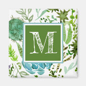 Monogram | Succulent veld I Magneet (Voorkant)